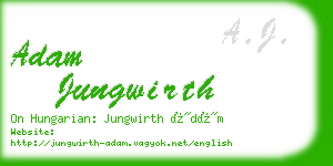 adam jungwirth business card